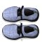 Light Blue Tweed - Black Soles